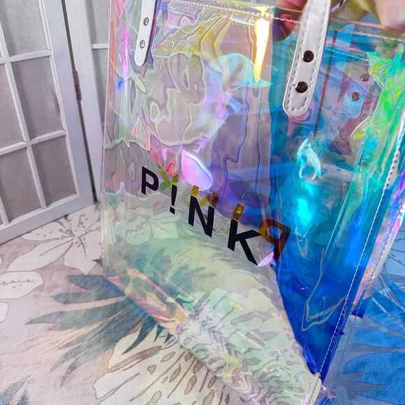 PINK Summer Carnival VIP  Tote Bag Iridescent PINK Tote Bag. - Picture 4 of 11